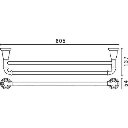 Полотенцедержатель Art&Max AM-E-2609-D-Br