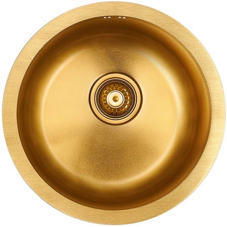 Кухонная мойка Paulmark Werra PM404646-BG брашированная нерж. сталь