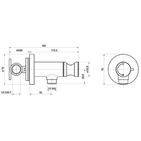 Гигиенический душ со смесителем Bossini Paloma Flat E37015B.030 хром