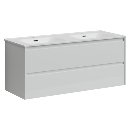 Тумба под раковину Sancos  Libra LB120-2W белый глянец