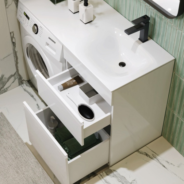 Тумба под стиральную машину Aqwella Duet 115 DU01052N