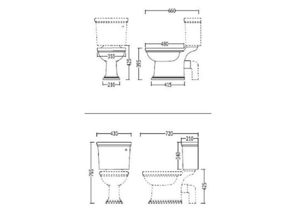 Унитаз Devon&Devon Rose IBWCROSE