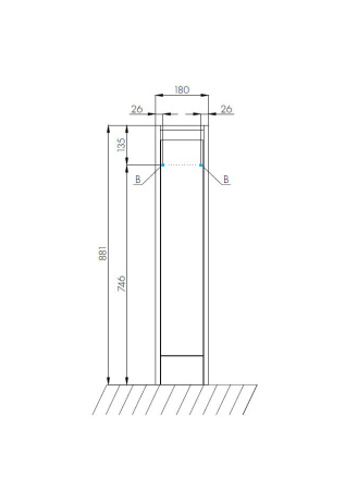 Тумба под раковину Aquaton Лондри 20 1A236101LH010