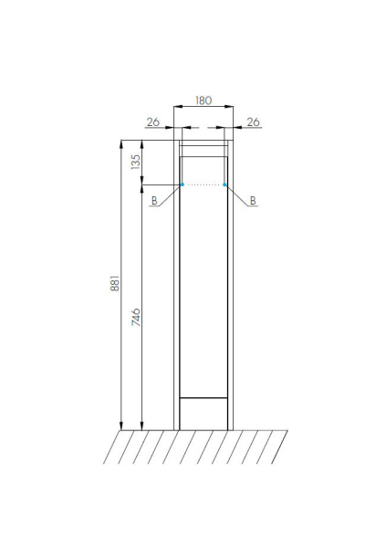 Тумба под раковину Aquaton Лондри 20 1A236101LH010