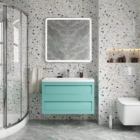 База под раковину Art&max AM-Platino-900-2C-SO-MM Cветло-зеленый матовый