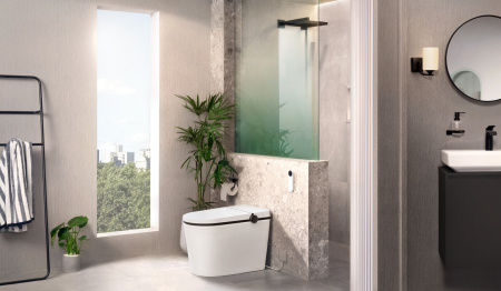 Смеситель для раковины без донного клапана CoolStart Hansgrohe Vivenis 75024670 черный матовый
