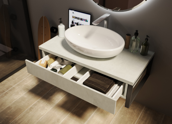 Тумба под раковину 1Marka  Grunge Loft 90П У85852