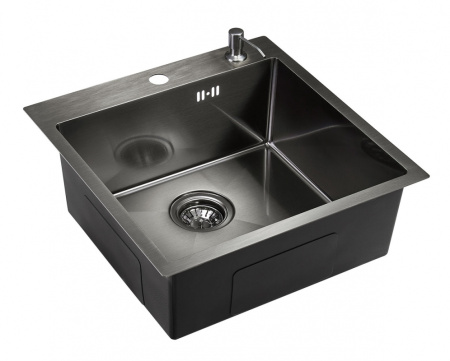 Кухонная мойка (50х50) EMAR EMB-117A PVD Nano Dark