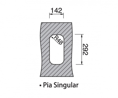 Мойка под столешницу Rodi Singular