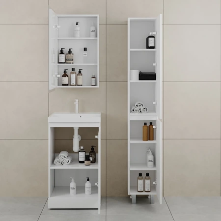 Тумба без раковины 50 см  Style Line Моно СС-00002488 белый глянец