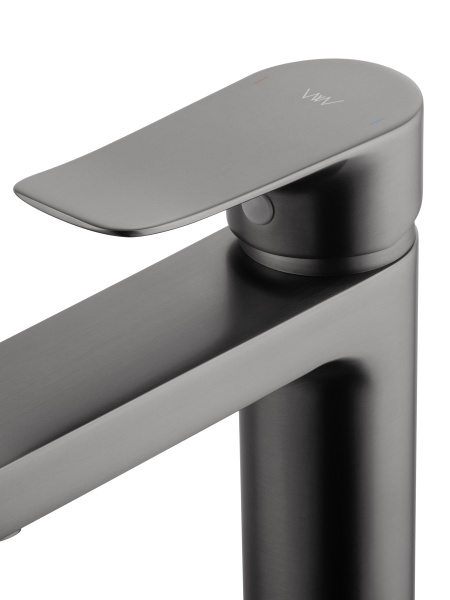 Смеситель для раковины WONZON & WOGHAND Blend, темный графит WW-A40222-BGG