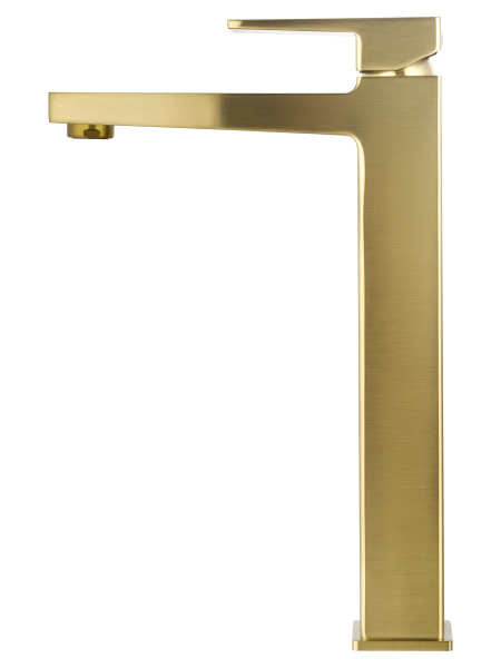 Смеситель для раковины высокий WONZON & WOGHAND CUBE 2.0, брашированное золото WW-88019068-BG