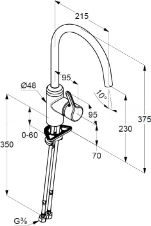 Смеситель для кухни Kludi Bingo Star 428033978