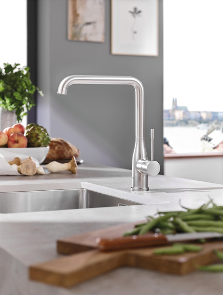 Смеситель однорычажный для кухни Grohe Essence New 30269 DC0 (30269DC0) суперсталь