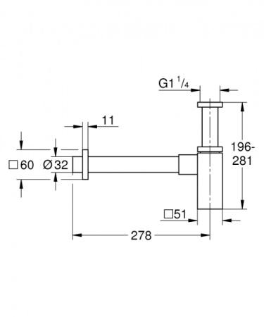 Сифон для раковины Grohe 40564 DC0 (40564DC0)