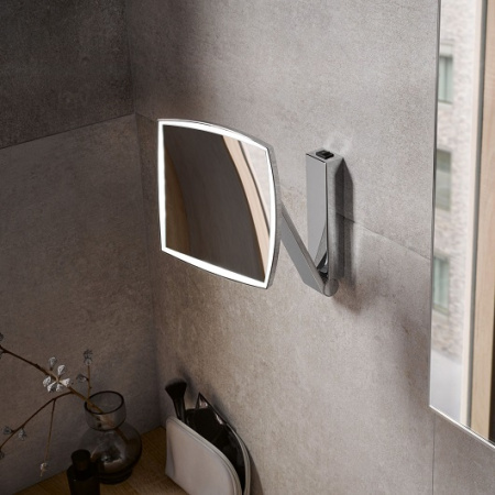 Косметическое зеркало Keuco (iLook) прямоугольное, с подсветкой 17613 019004