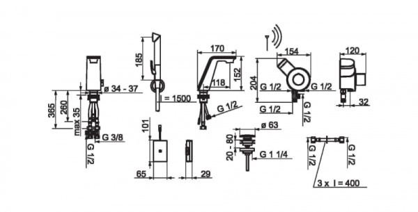 Смеситель для раковины Oras Alessi Sense 8712F Смеситель для раковины Oras Alessi Sense 8712F