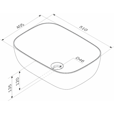 Раковина-чаша AM.PM Func 51 M8FWCC10510WG