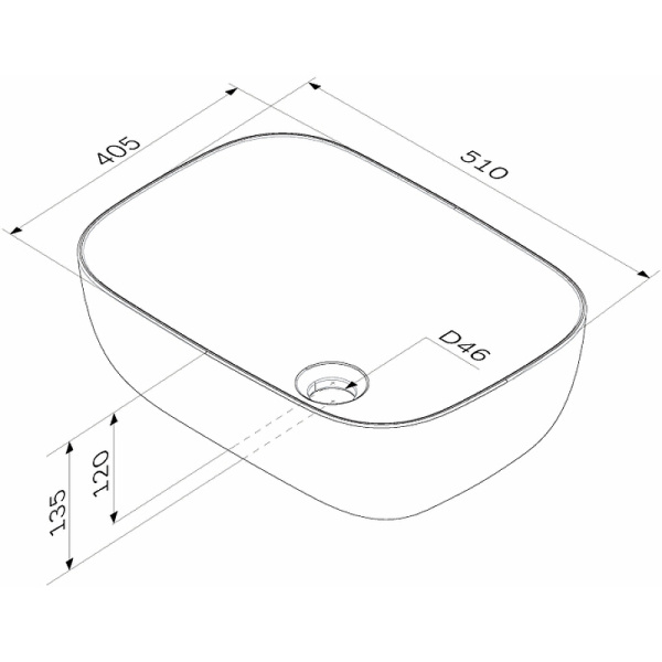 Раковина-чаша AM.PM Func 51 M8FWCC10510WG