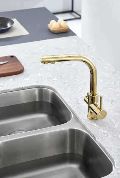 Смеситель для кухни с подключением к фильтру  Paulmark Essen Es213011-G