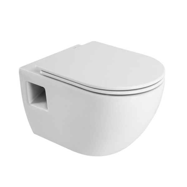 Унитаз подвесной безободковый с крышкой CEZARES ECO CZR-526-TH-R