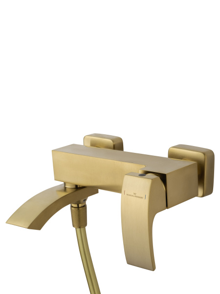 Смеситель для ванны с душем WONZON & WOGHAND FIT, брашированное золото WW-88639009- BG