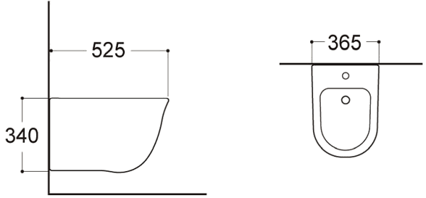 Биде подвесное Aquatek Классик AQ1160-00