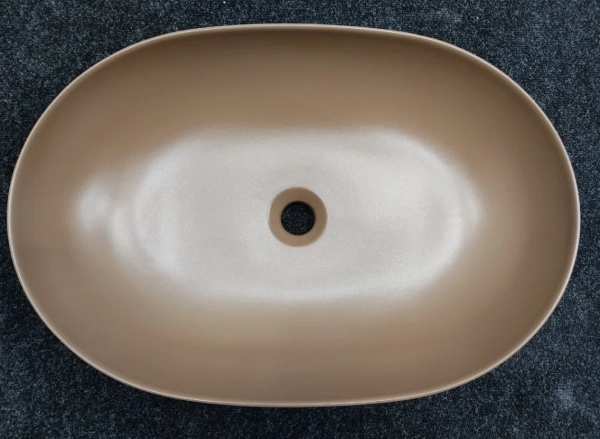 Раковина накладная (60х40) Kerasan Nolita 534388 коричневый матовый