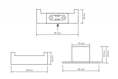 Двойной крючок  Bemeta Nero 135006030
