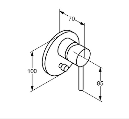 Встраиваемый смеситель для ванны Kludi Bozz 387163976