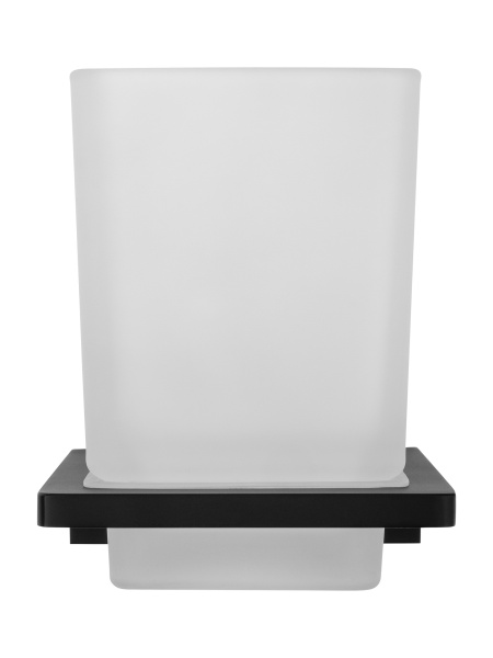 Стакан для зубных щеток с держателем WONZON & WOGHAND ECLIPSE, черный WW-9121-BL