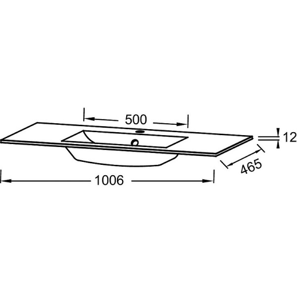 Раковина Jacob Delafon Sherwood 100 EB1830RU-DE1