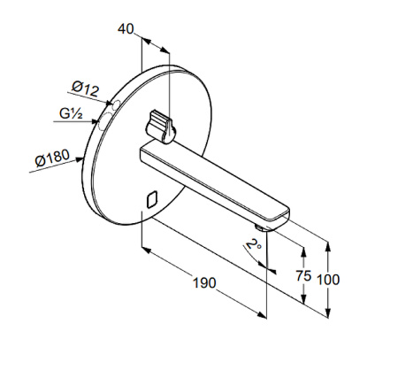 Смеситель для раковины электронный Kludi Zenta 3850105