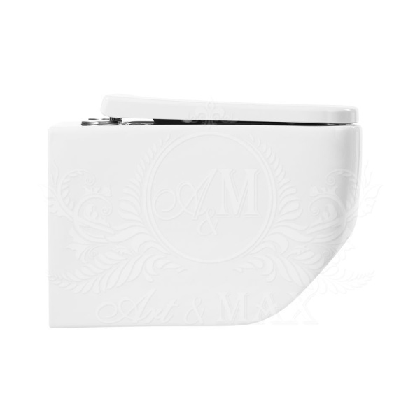 Унитаз подвесной безободковый Art&Max LIBERTY AM015CHR (без сиденья)