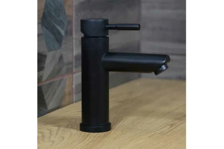 Смеситель для раковины Melana Tondo 610101PVD-B черный