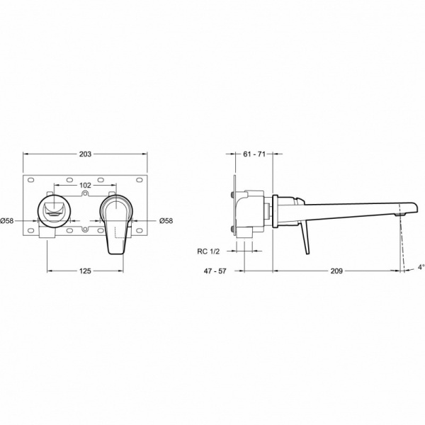 Смеситель для раковины Jacob Delafon Avid E97358-CP