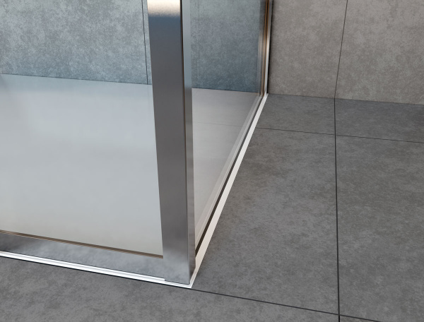 Душевой уголок Vincea  Garda VSR-1G21020CH (200х100)  хром, стекло шиншилла