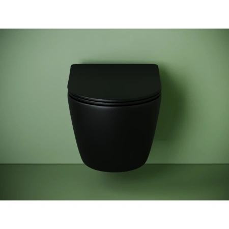 Подвесной унитаз Ceramicanova Uno Rimless CN11001TMB торнадо