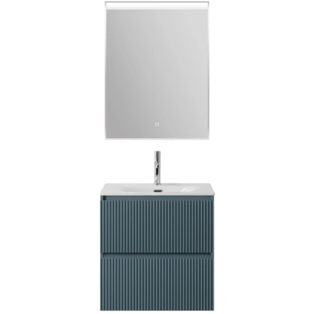Тумба под раковину 50 BelBagno Uno UNO-MINI-500-2C-SO-AO голубой матовый, без раковины