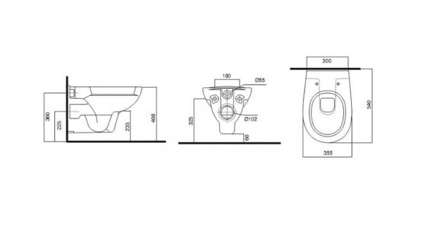 Комплект AM.PM Sense L инсталляция+кнопка глянцевый хром+унитаз+крышка I012702/I014151/C741738SC