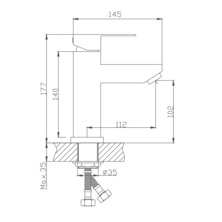 Смеситель для раковины Haiba HB10801