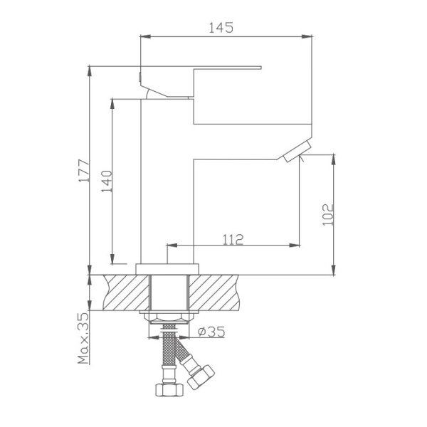 Смеситель для раковины Haiba HB10801 Смеситель для раковины Haiba HB10801
