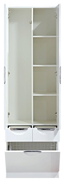 Пенал с бельевой корзиной Misty Орхидея 60 П-Жас05060-011К2Я