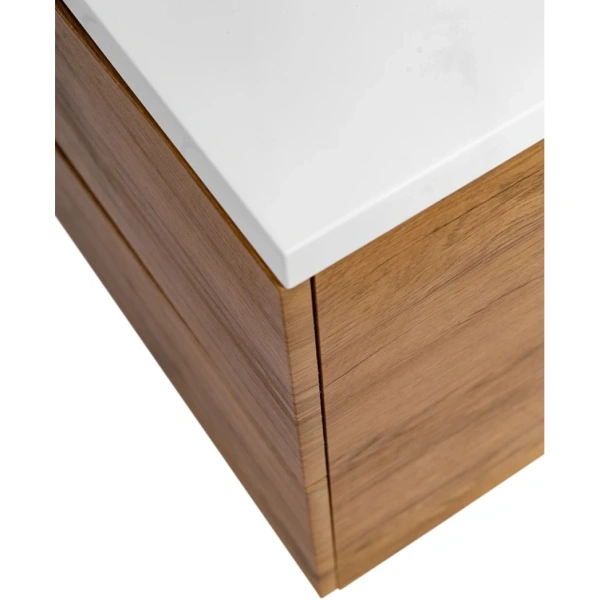 Тумба  под раковину подвесная с двумя выкатными ящиками BelBagno MARINO-1100-2C-SO-RN-P Rovere Nature