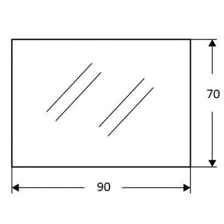 Зеркало EBAN Linea FCRLN090-AL