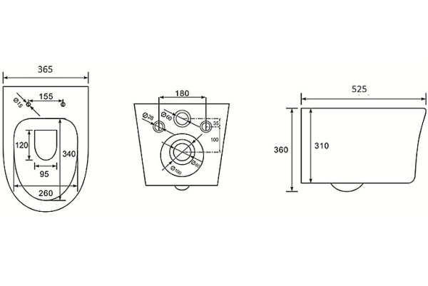 Комплект унитаза с инсталляцией  SET AQUATEK НИКА