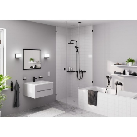 Полка угловая Hansgrohe AddStoris 41741670 черный матовый