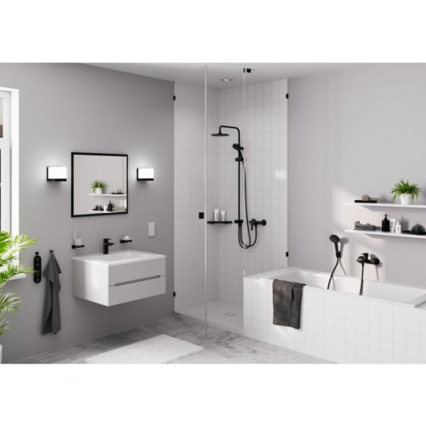 Полка угловая Hansgrohe AddStoris 41741670 черный матовый