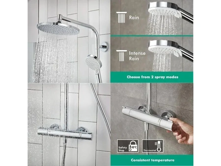 Душевая система с тремостатом Hansgrohe Crometta S 240 1jet Showerpipe 27267000 хром