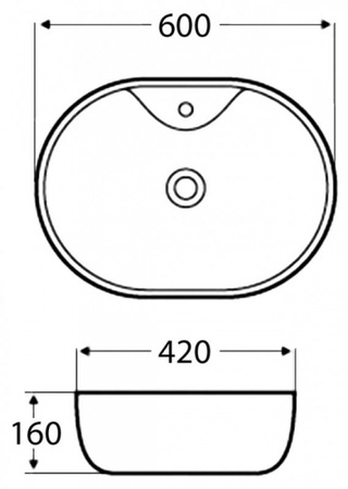 Раковина накладная BelBagno BB2193